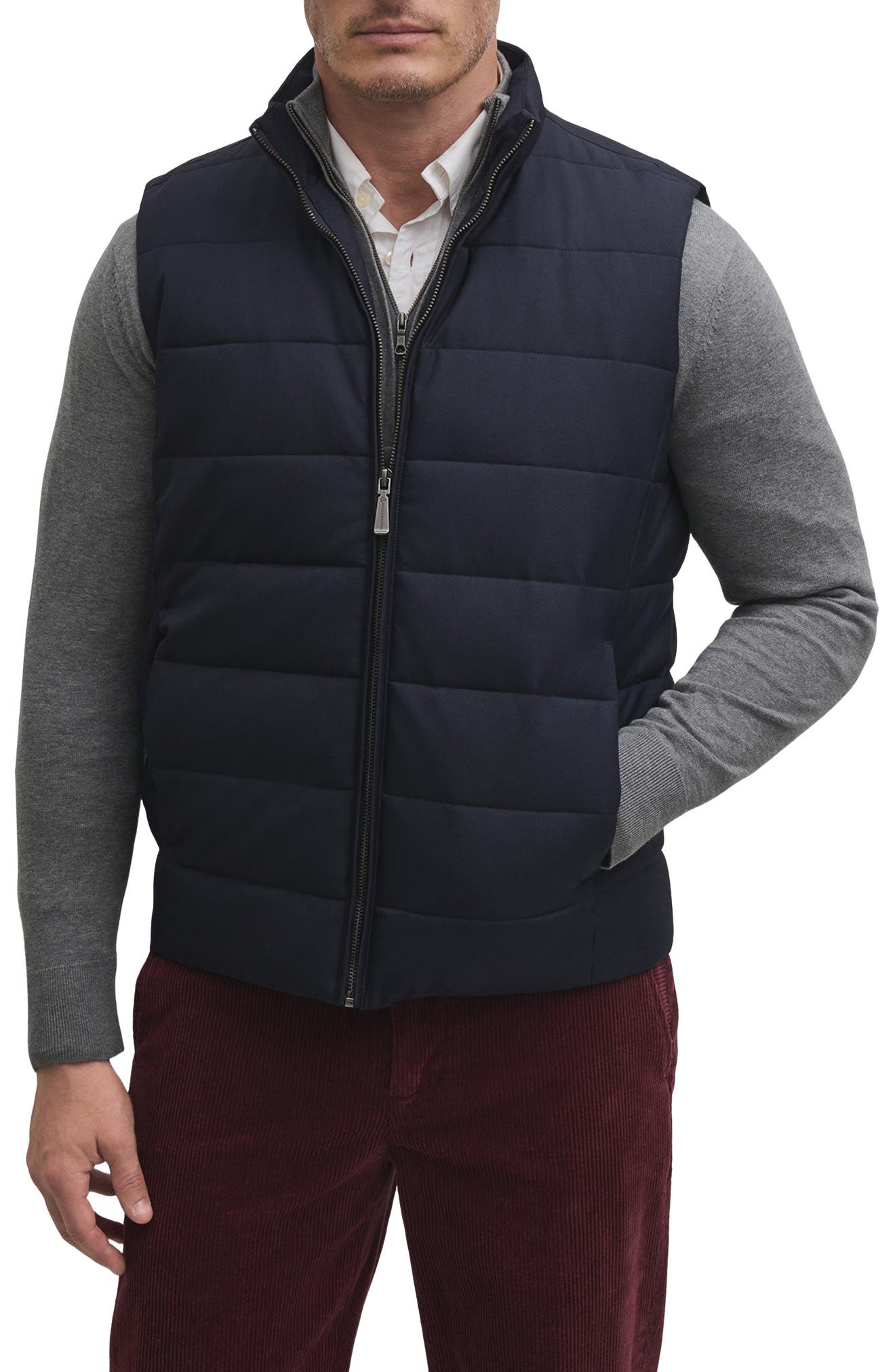 Quilted Stand Collar Vest