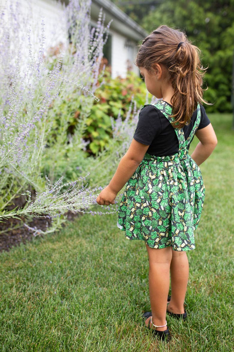 Baby Pinafore Dress, Alternate, color, Green