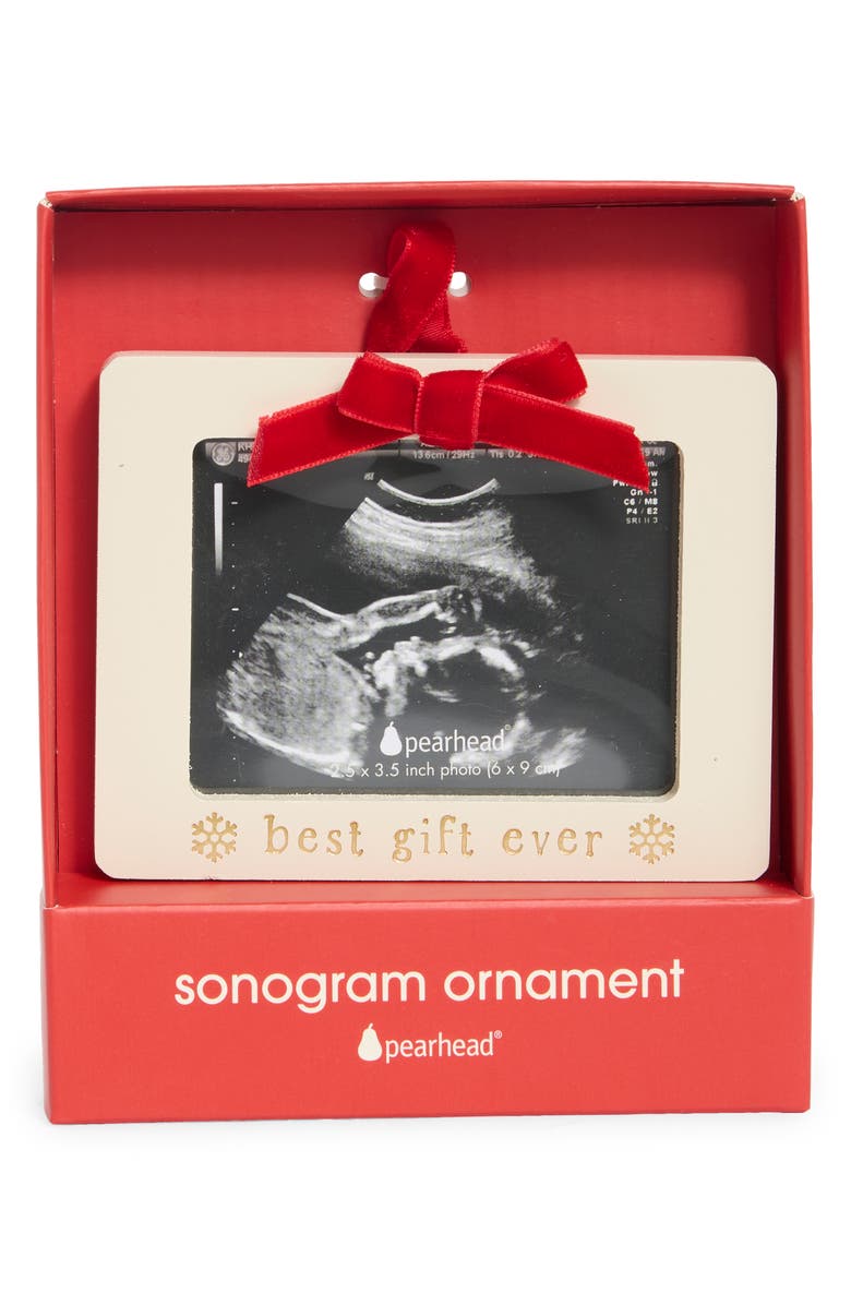 Pearhead Sonogram Ornament, Alternate, color,