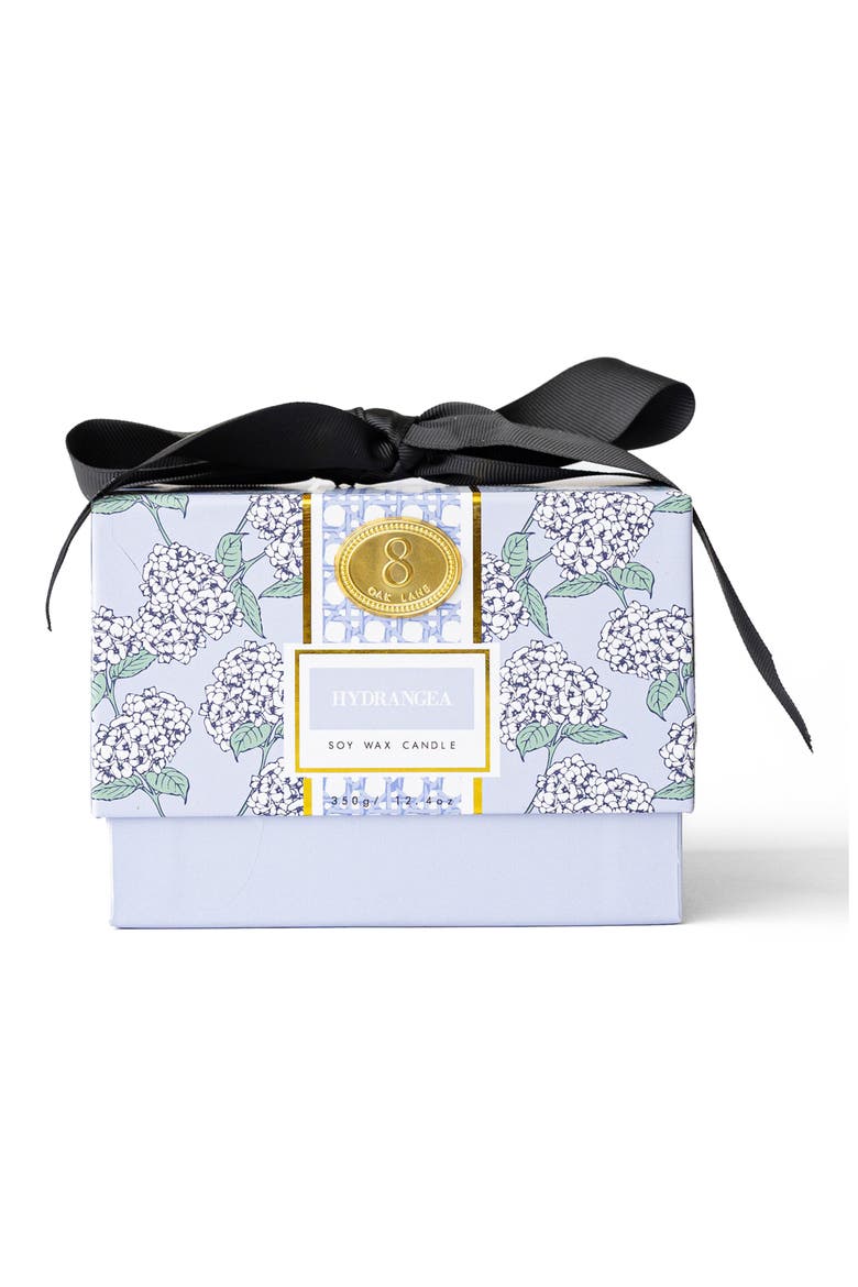 Hydrangea Stem 3-Wick Candle, Alternate, color, BLUE