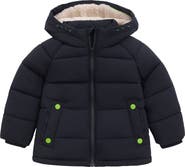 Rokka&Rolla Kids' Ethan Borg Lined Hooded Puffer Jacket