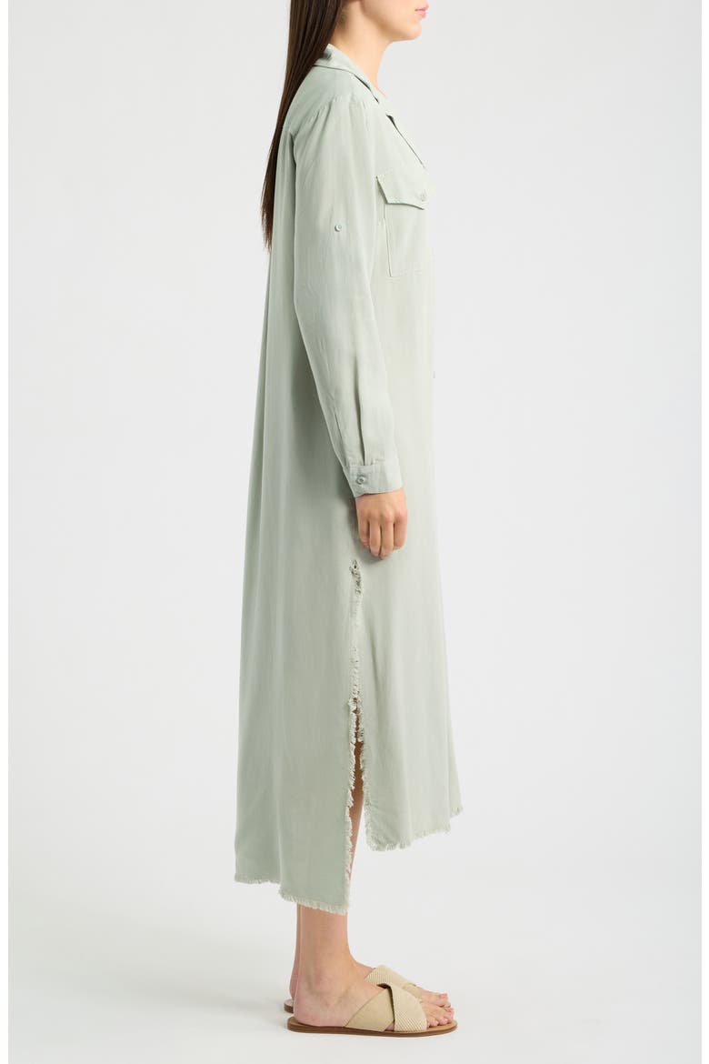 Long Sleeve Maxi Shirtdress, Alternate, color, DESERT SAGE