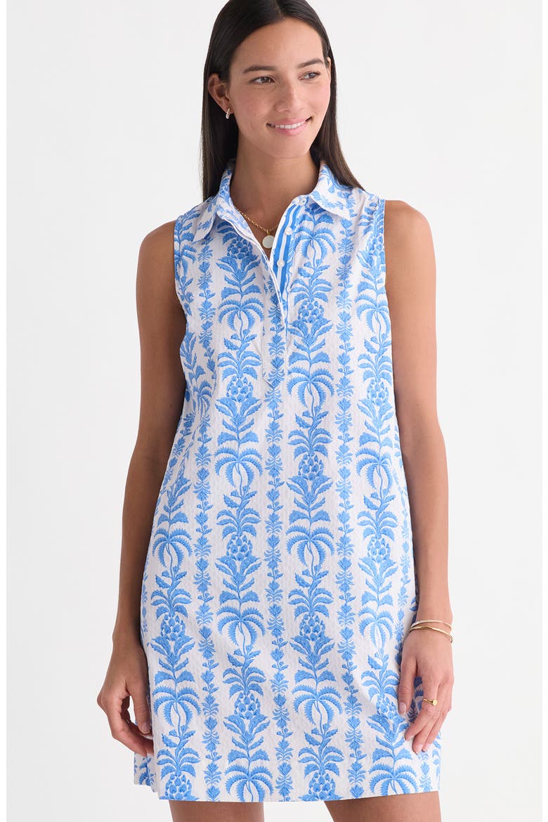 Pippa Harbor Dress, Alternate, color, BREAKER PALM STRIPE