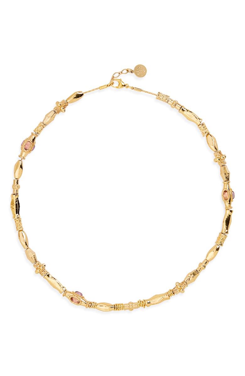 Gas Bijoux Kali Collar Necklace, Main, color, Brown