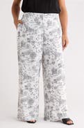 SUGARLIPS Renzo Toile Mulvane Wide Leg Pants Curve