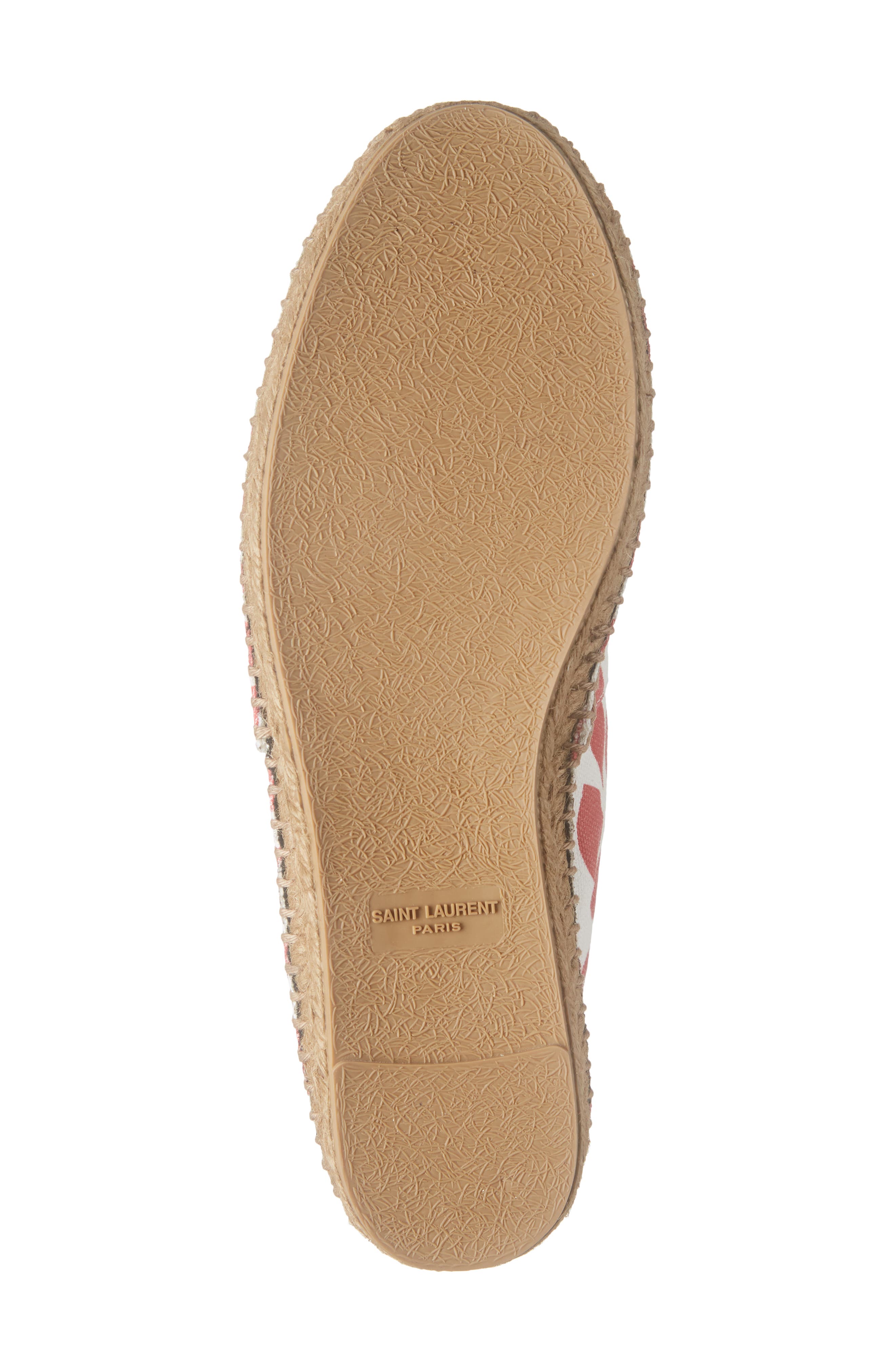 Saint Laurent Lip Print Espadrille Flat, Alternate, color, 