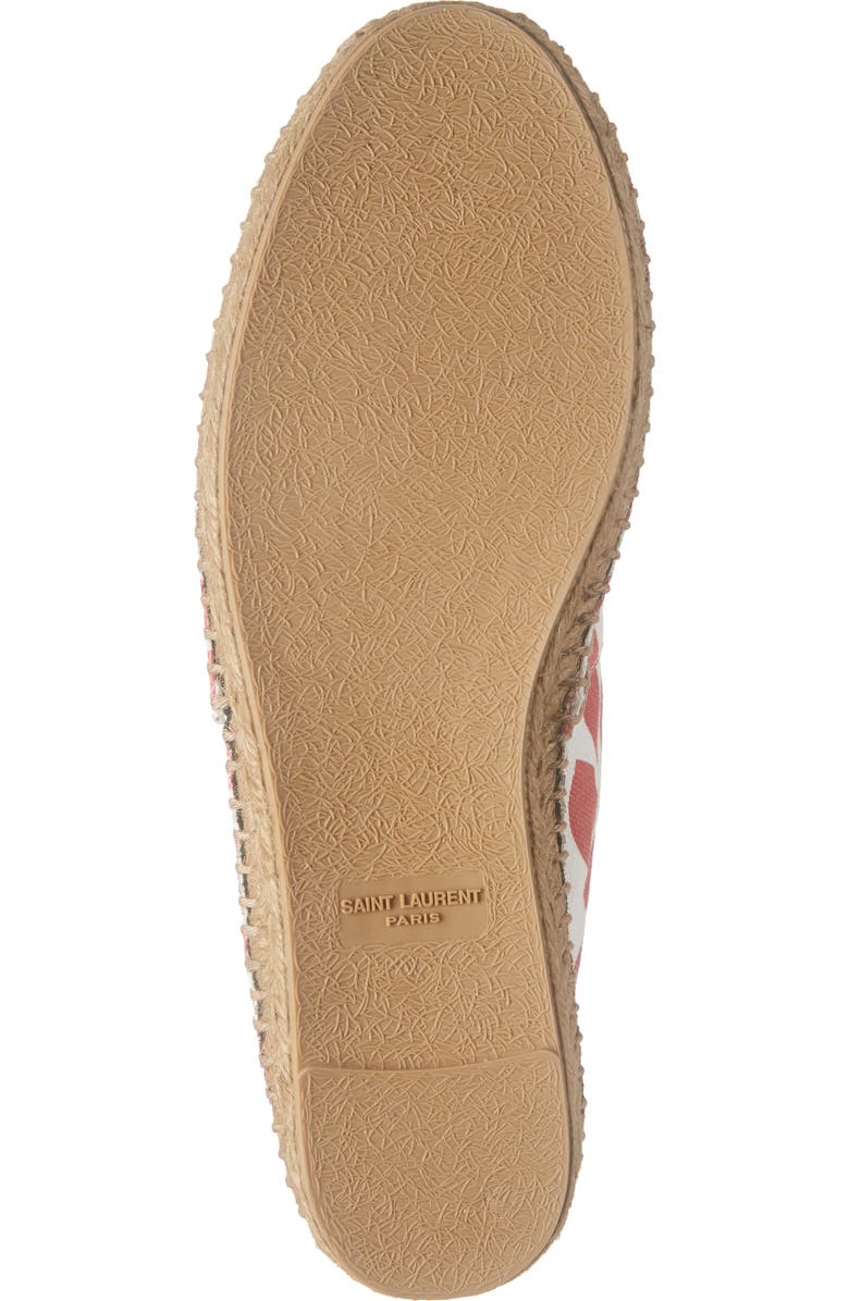 Saint Laurent Lip Print Espadrille Flat, Alternate, color,