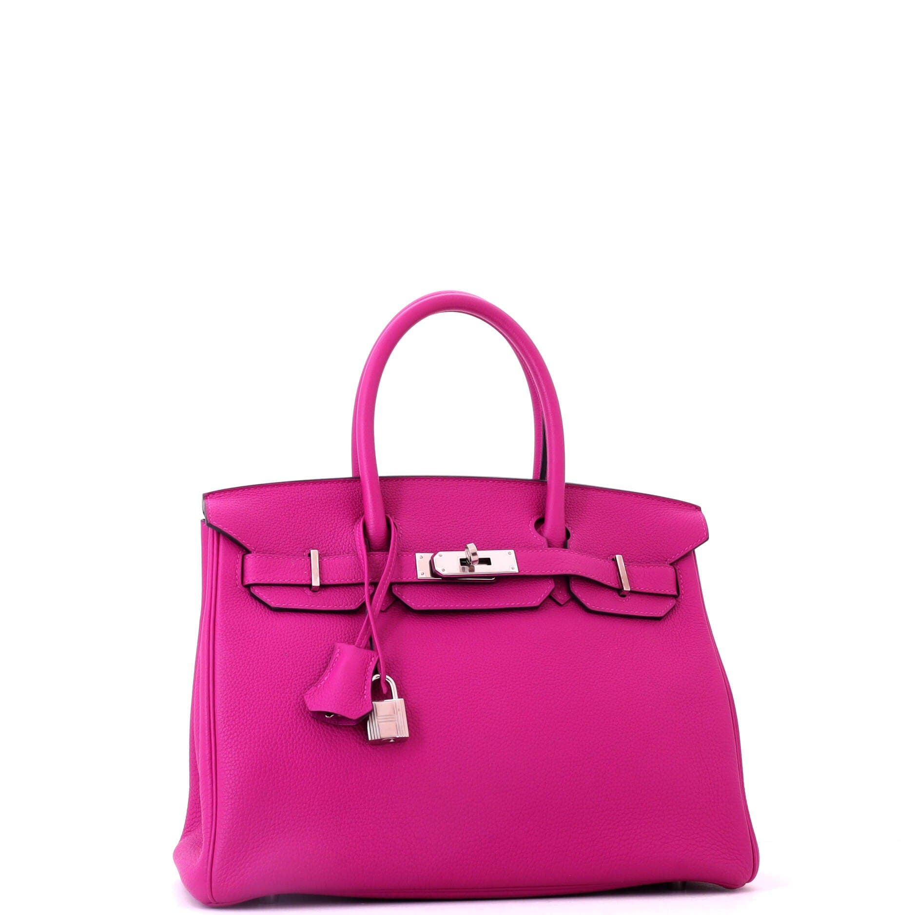 Pre-Owned Hermes Birkin Handbag Pink Togo with Palladium Hardware 30, Alternate, color, Rose Pourpre