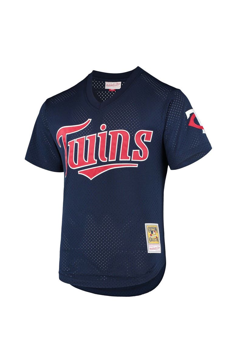 Mitchell & Ness Men's Mitchell & Ness David Ortiz Navy Minnesota Twins 2002 Cooperstown Collection Mesh Batting Practice Jersey, Alternate, color, Navy