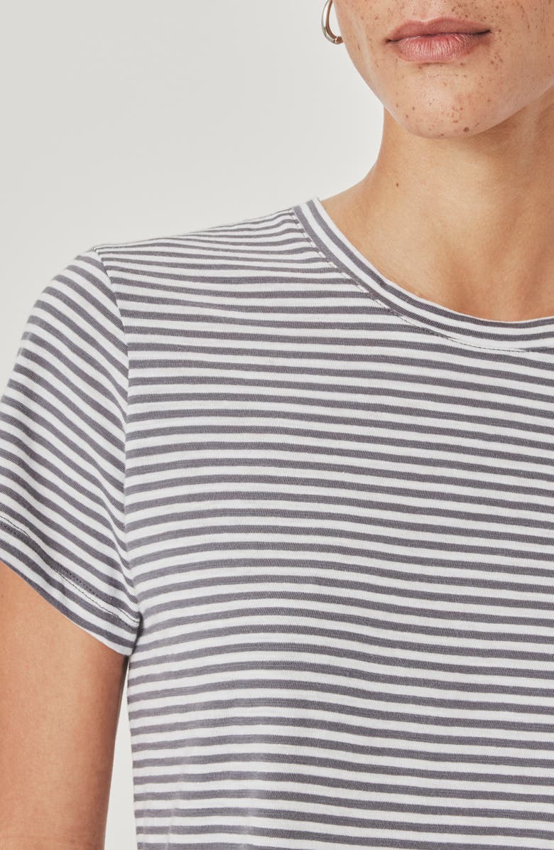 Splendid Louisa Stripe T-Shirt, Alternate, color, Ink/ White