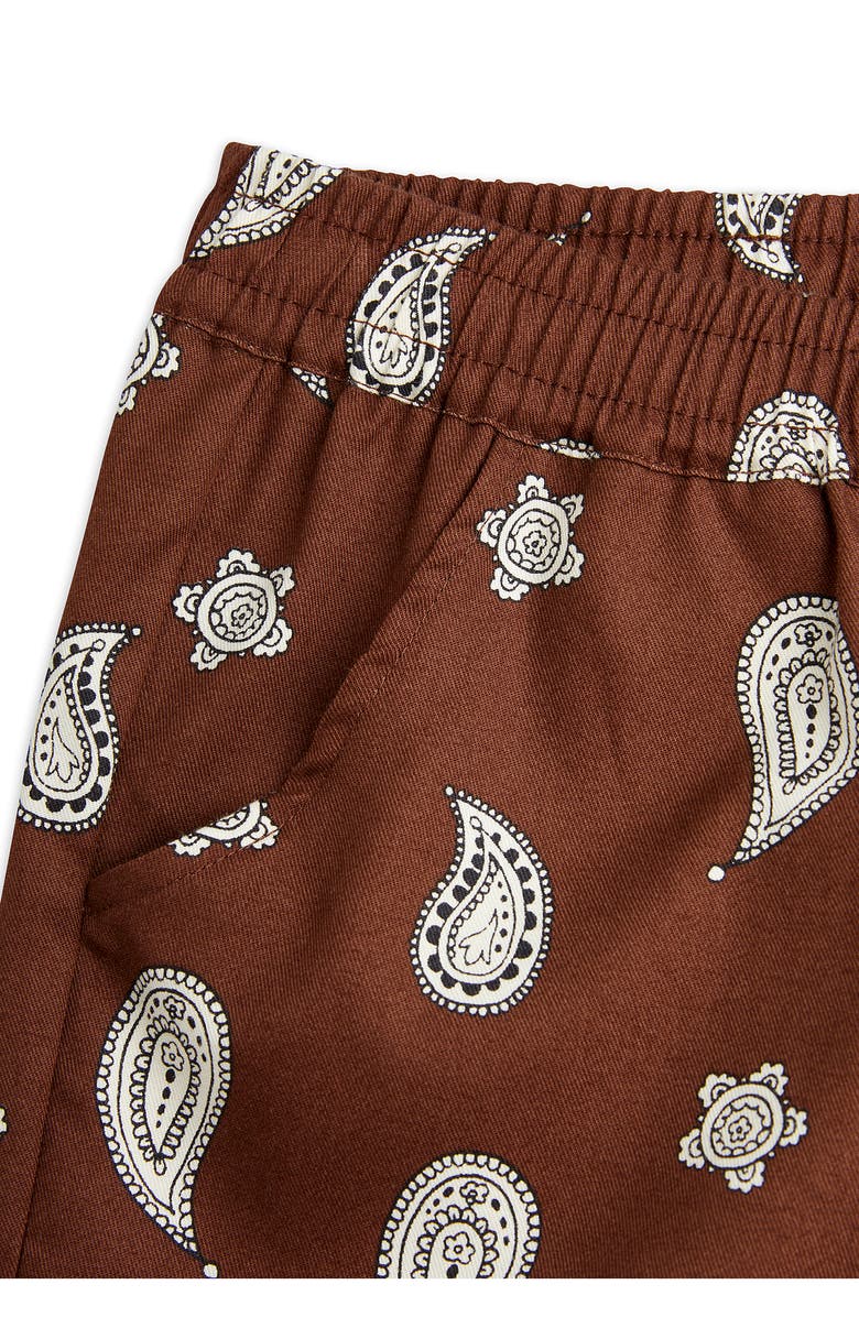 Mini Rodini Kids' Paisley Pull-On Organic Cotton Shorts, Alternate, color,