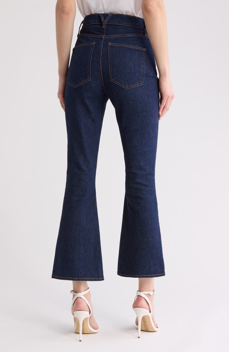 Veronica Beard Carson High Waist Ankle Flare Leg Jeans, Alternate, color, Indigo Rinse