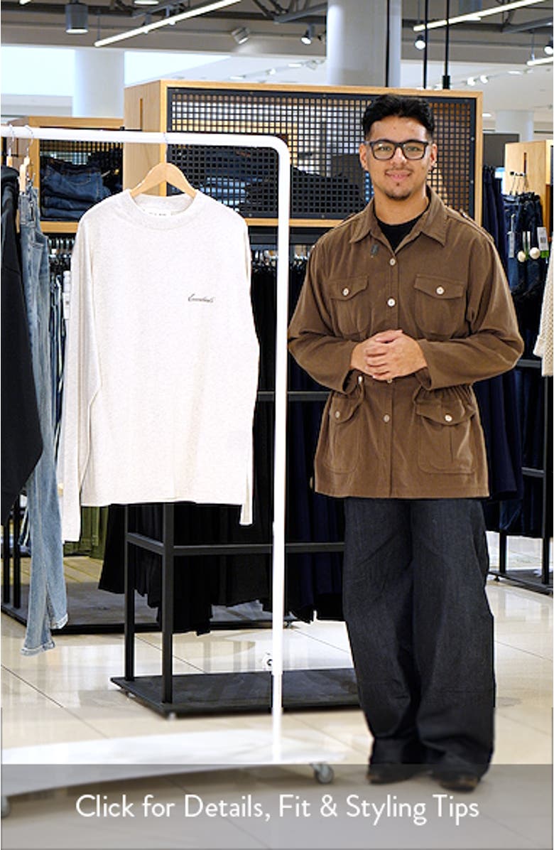 Classic Fit Long Sleeve Cotton T-Shirt, sales video thumbnail