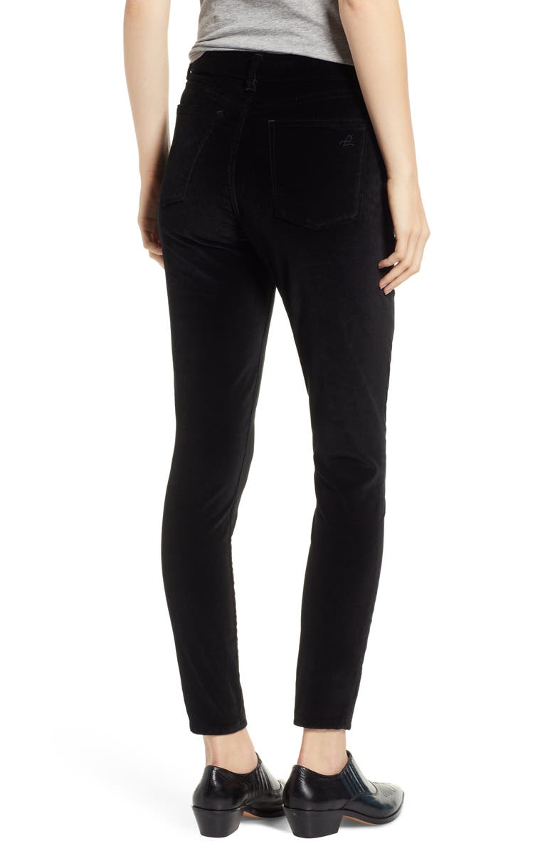 DL1961 Chrissy Ultra High Waist Velveteen Ankle Skinny Jeans, Alternate, color, 