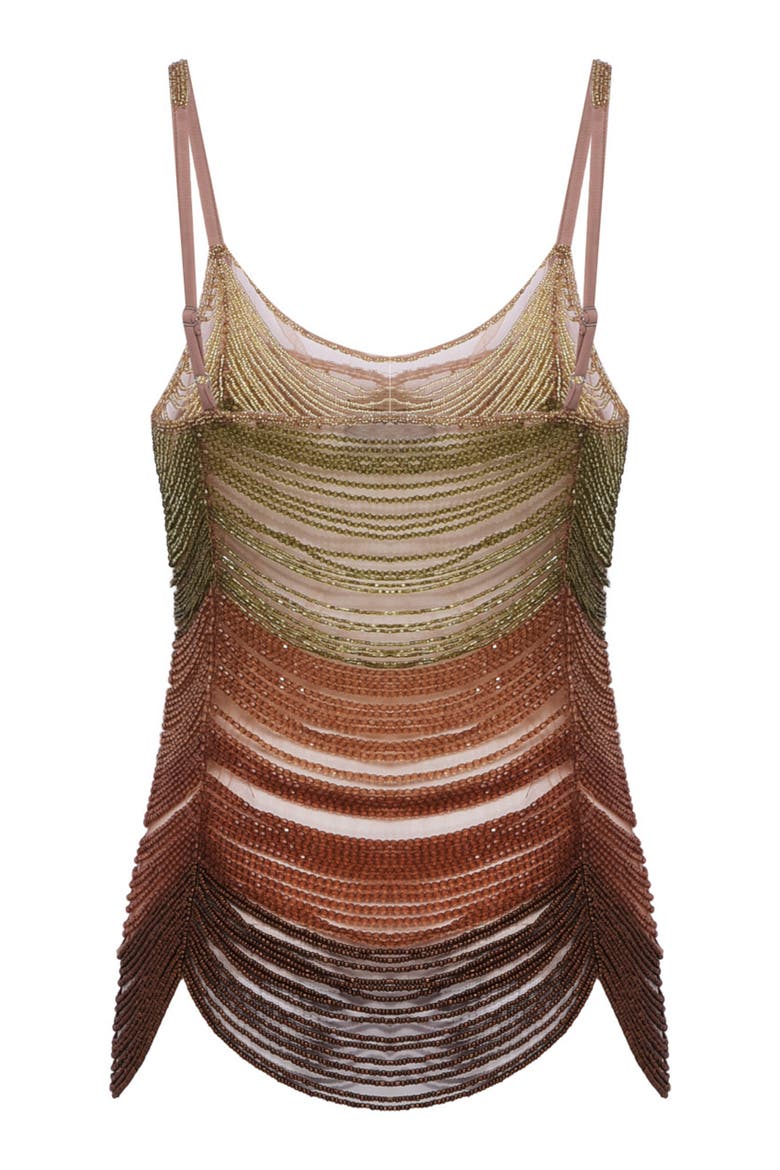 Solar Embroidery Top, Alternate, color, BROWN