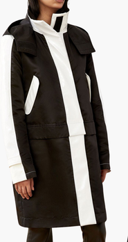 CAALO Cotton Water-Resistant Convertible Raincoat