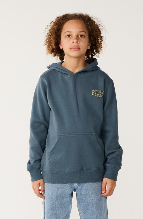 Rip Curl Kids' Air Shred Hoodie In Pine Night