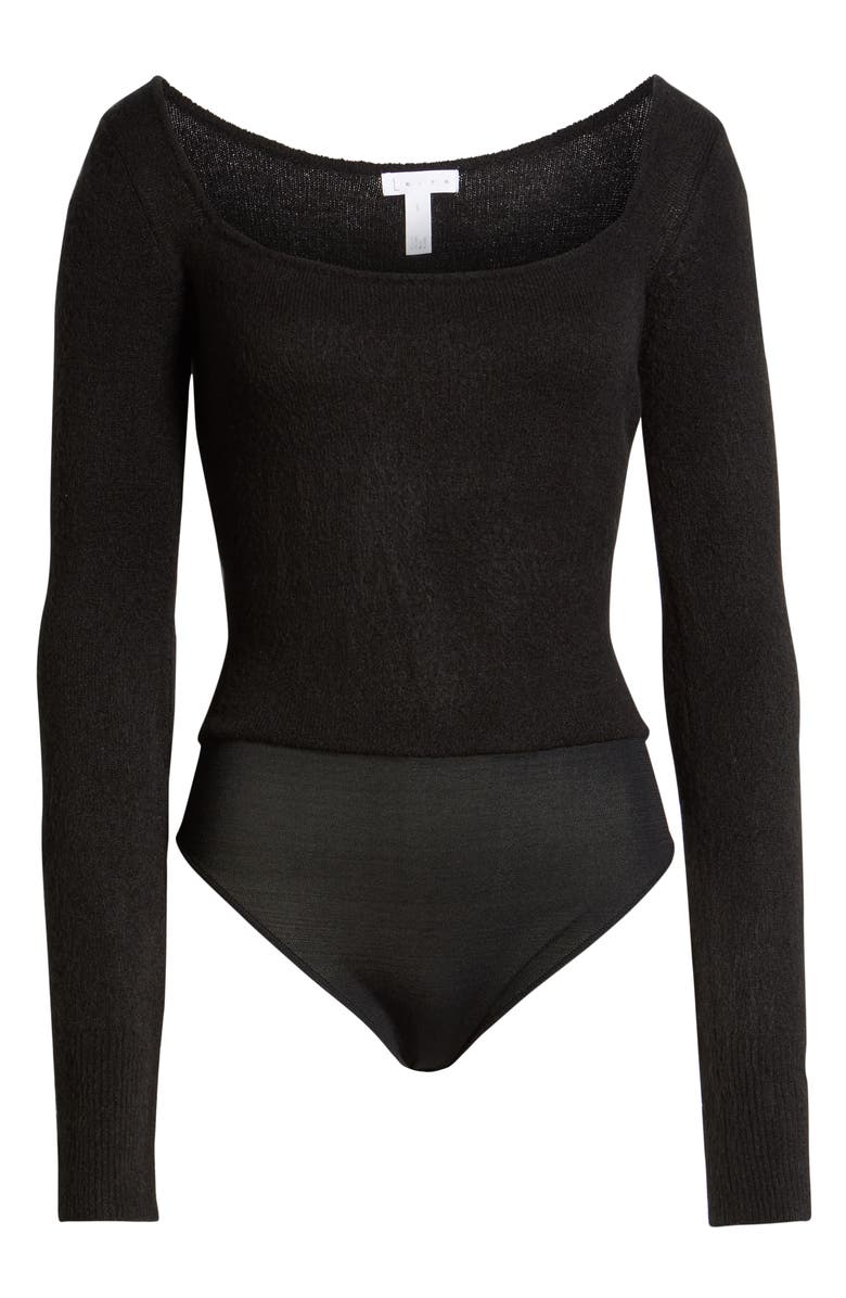 Leith Long Sleeve Sweater Bodysuit, Alternate, color,