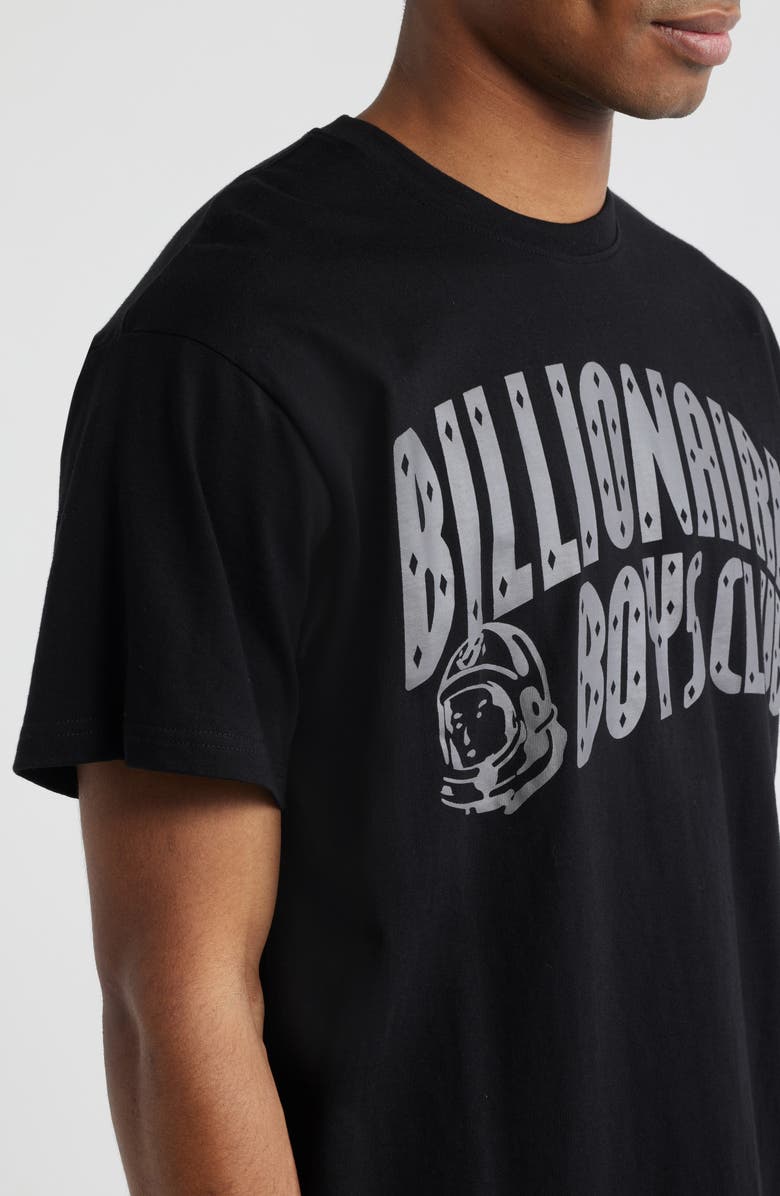 Billionaire Boys Club Curve Logo Short Sleeve Graphic T-Shirt, Alternate, color, Black