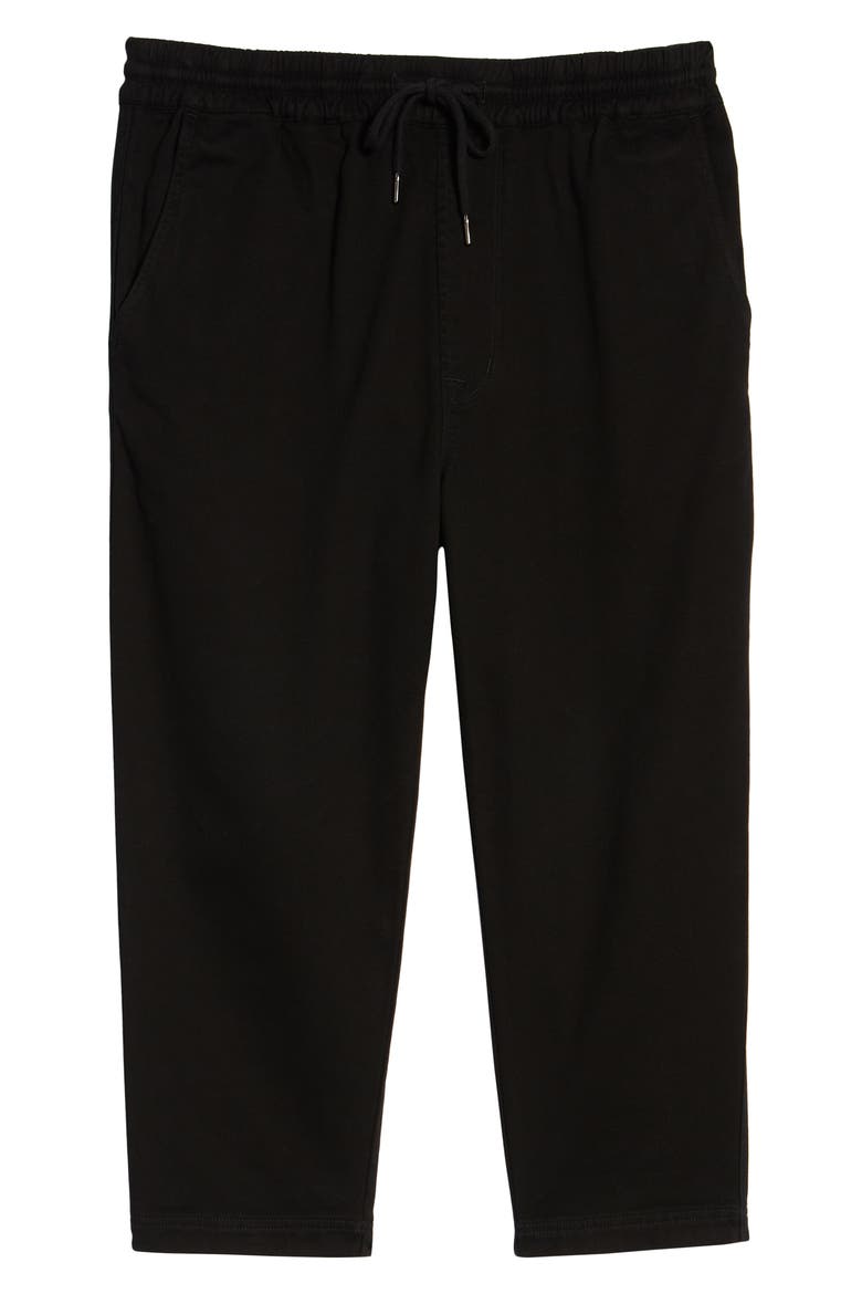 Hudson Leo Drop Crotch Pants, Alternate, color, BLACK