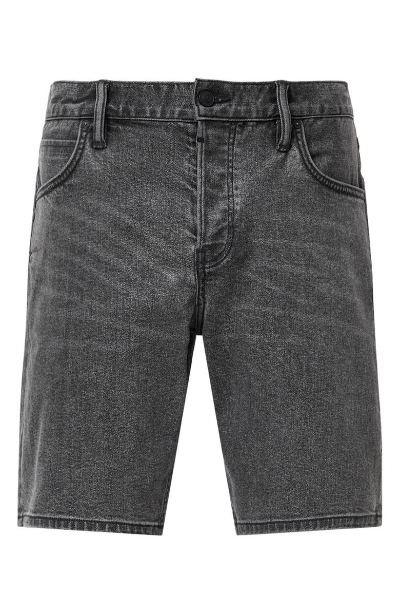 AllSaints Iggy Slim Fit Denim Shorts, Alternate, color, Washed Black