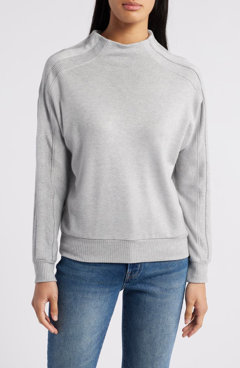 Wit & Wisdom Funnel Neck Knit Top, Main, color,