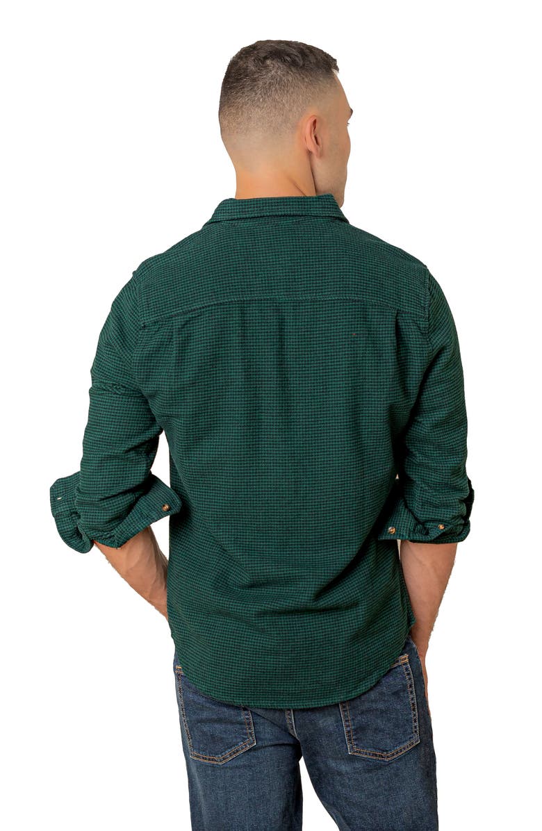 Hope & Henry Organic Long Sleeve Flannel Button Down Shirt, Alternate, color, Scottish Herringbone