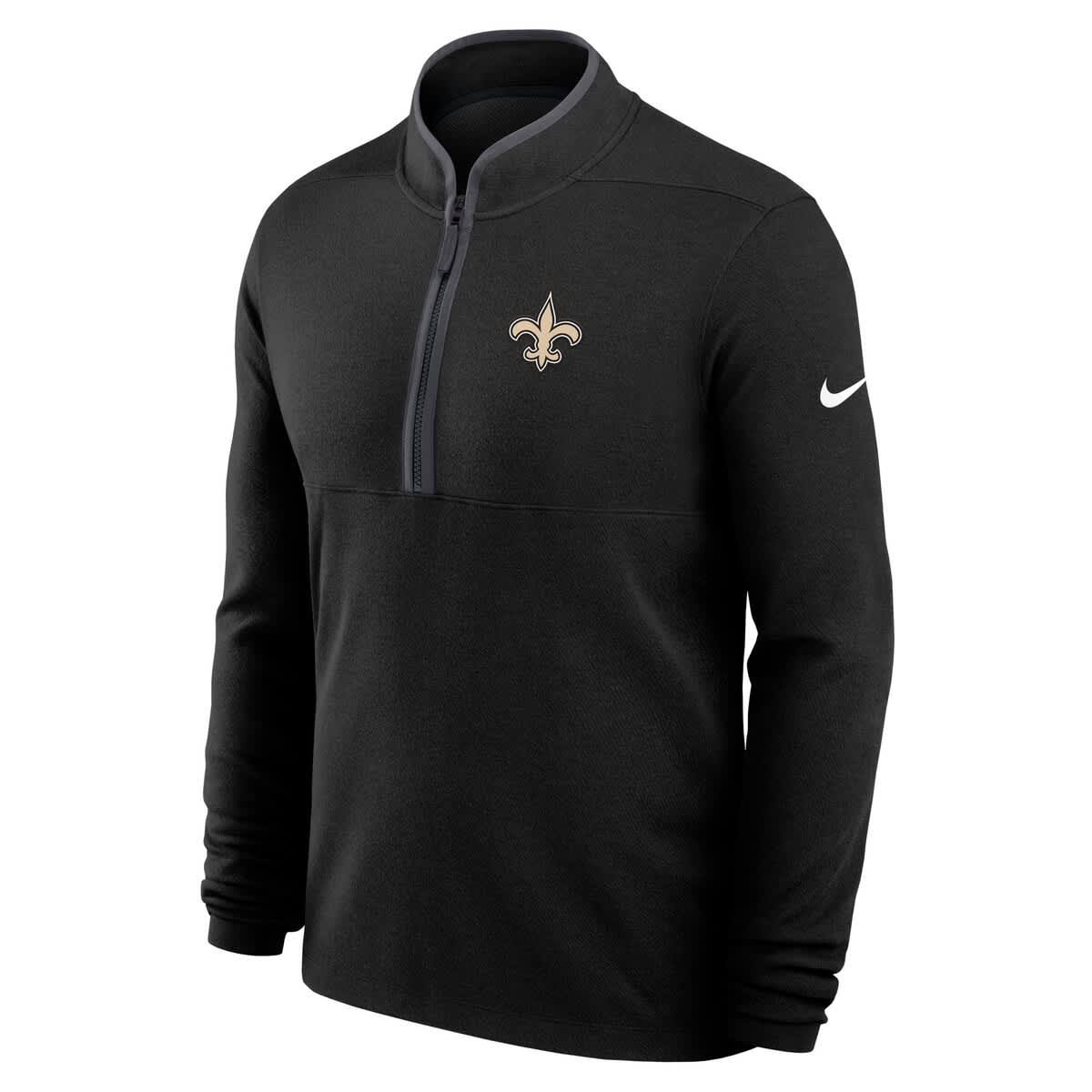 Men's Nike Black New Orleans Saints Lightweight Victory Dri-FIT Half-Zip Pullover - image 2