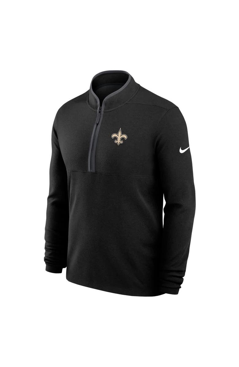 Nike Men's Nike Black New Orleans Saints Lightweight Victory Dri-FIT Half-Zip Pullover, Alternate, color, Black