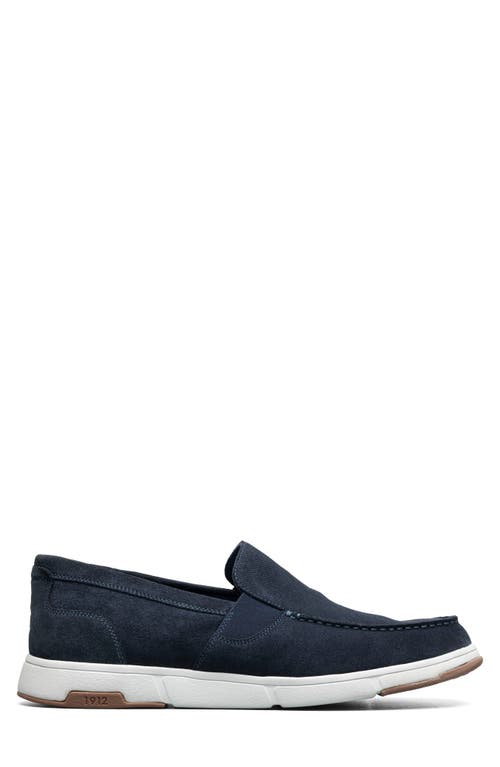 Nunn Bush Luca Moc Toe Loafer In Navy