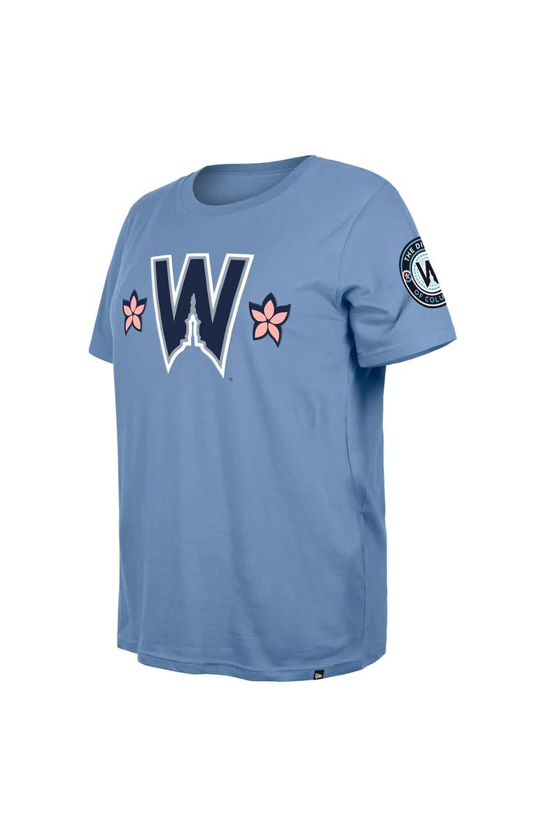 New Era Women's New Era Powder Blue Washington Nationals 2025 City Connect Plus Size T-Shirt, Alternate, color, Powder Blue