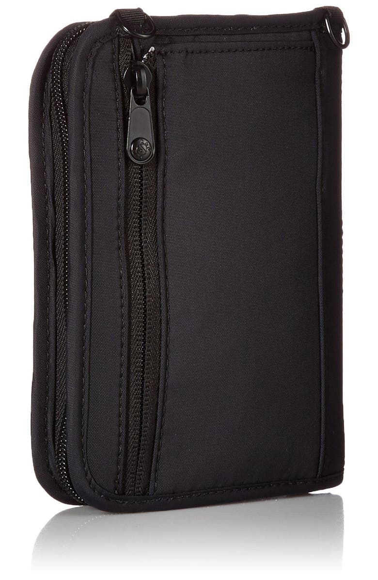 PACSAFE , RFIDsafe V150 Anti theft RFID blocking compact organiser , Black, Alternate, color, Black