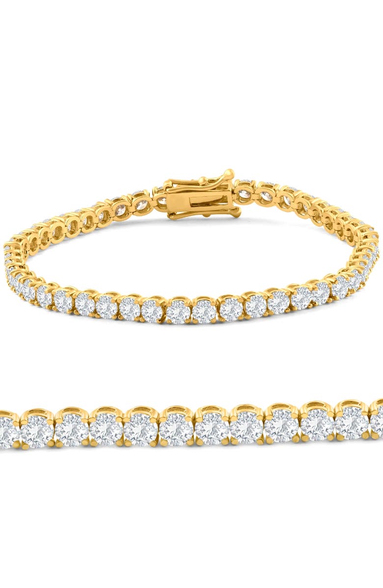 Bliss Diamond 8.00Ct Diamond Tennis Bracelet 14k Gold Lab Grown 7", Main, color, 14K Yellow Gold