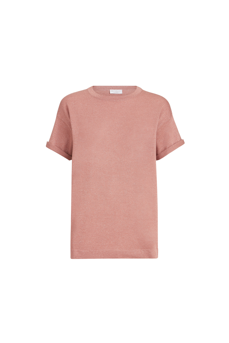 Cashmere and silk lightweight sweater, Alternate, color, Pink