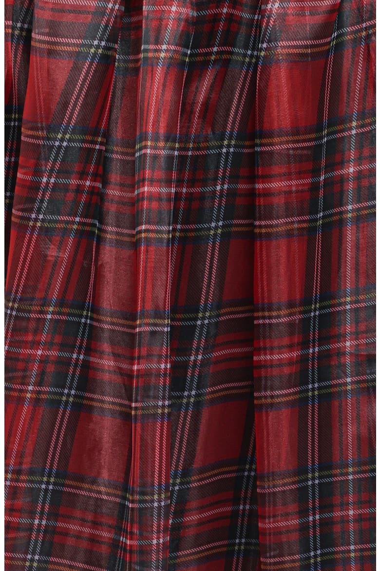 Bonita Plaid A-Line Midi Skirt, Alternate, color, RED PLAID