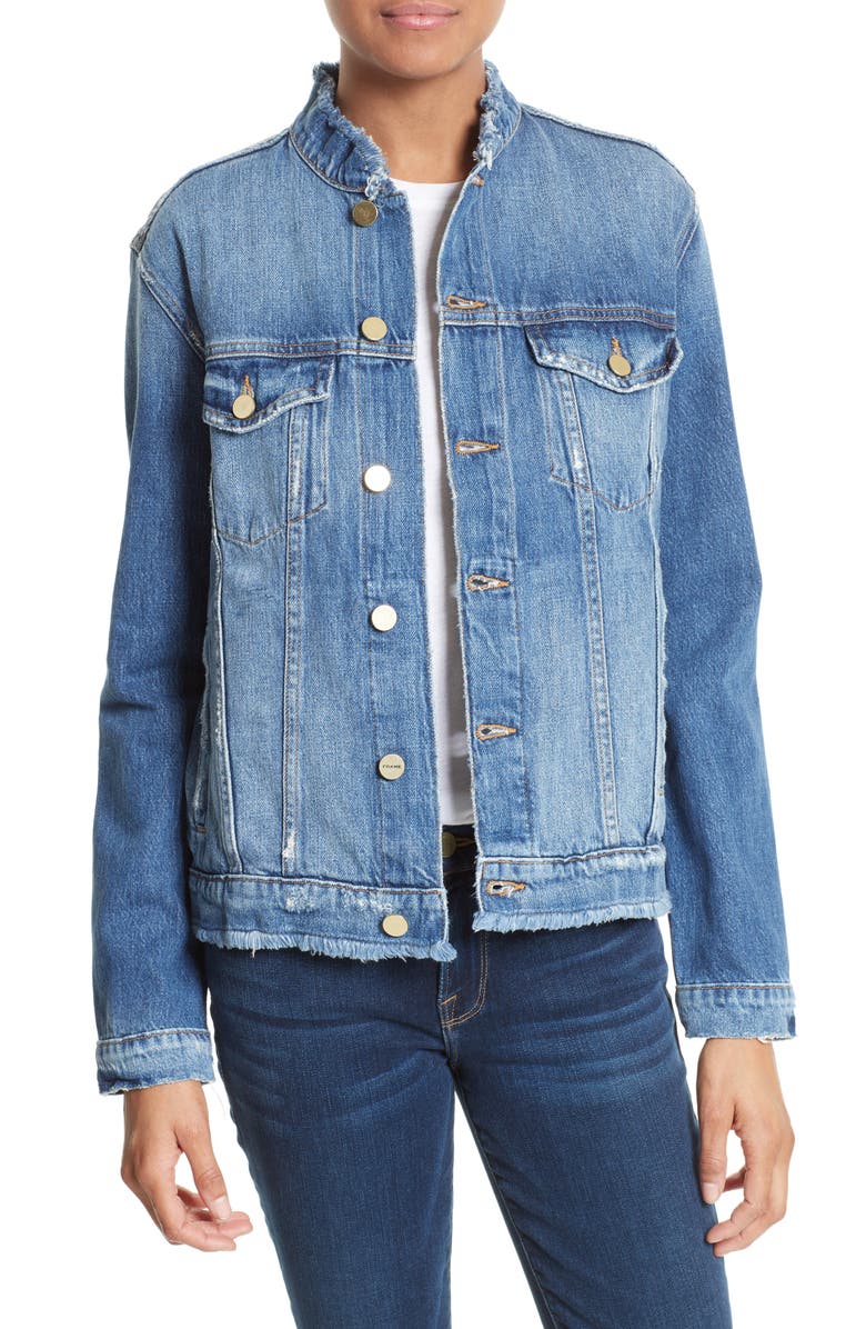 FRAME Le Fray Denim Jacket, Main, color, 