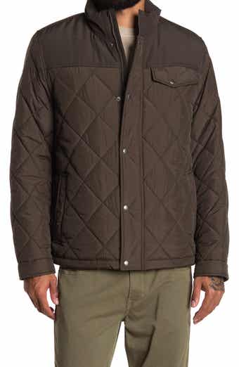 Cole Haan Signature COLE HAAN Mixed Media Faux Shearling Lined Diamond Quilted Jacket