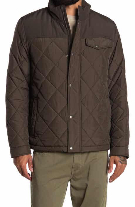 Cole Haan Signature COLE HAAN Mixed Media Faux Shearling Lined Diamond Quilted Jacket