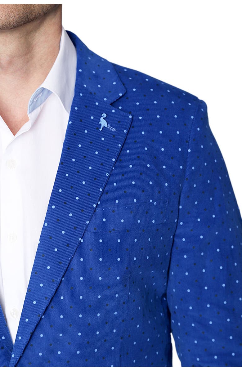 TailorByrd Dot Corduroy Two Button Notch Lapel Modern Fit Sport Coat, Alternate, color, 