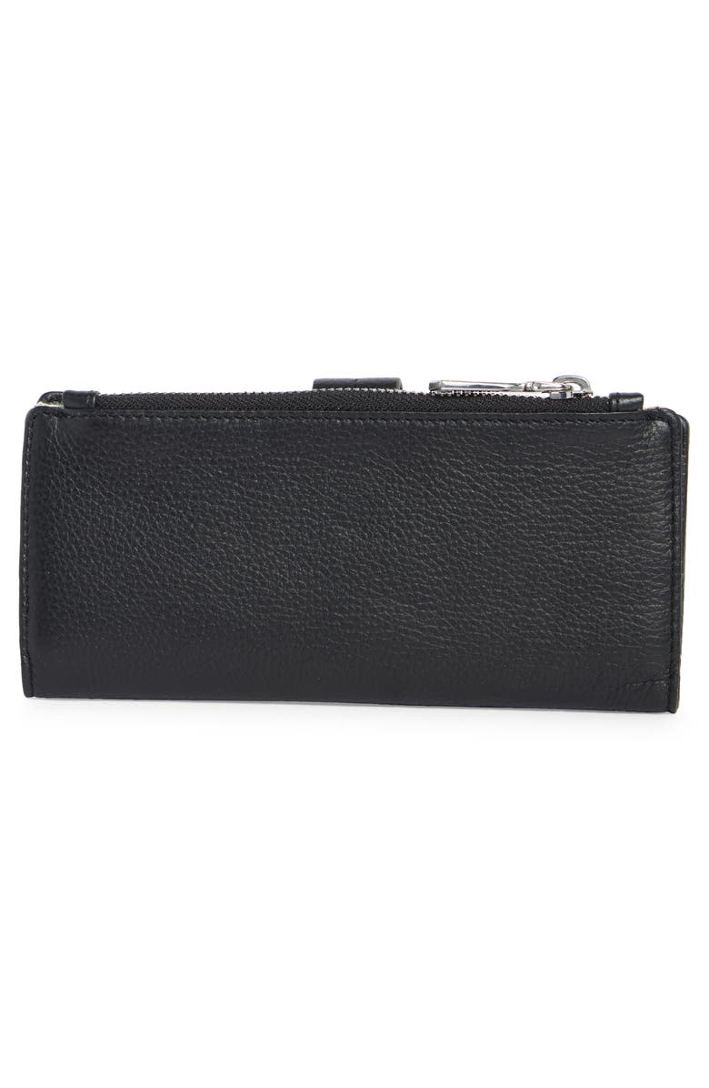 AIMEE Viliant Slim Leather Wallet, Alternate, color, Black/ Black