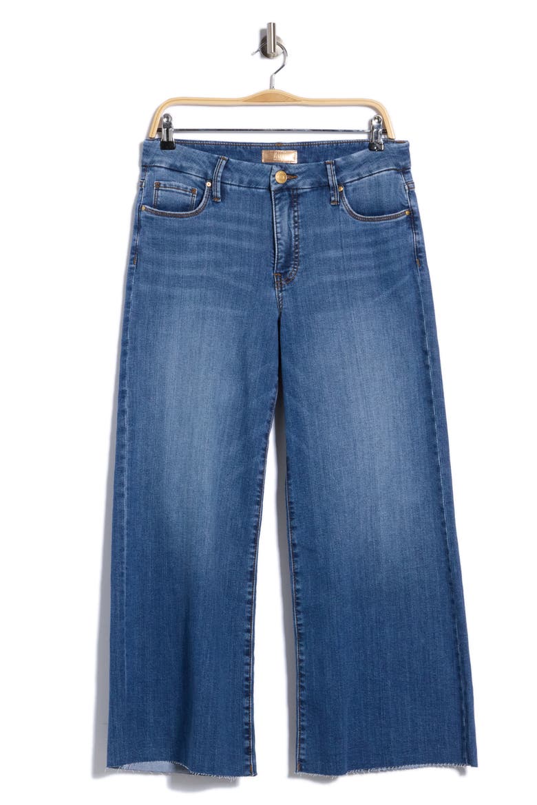Meg High Waist Fab Ab Wide Leg Jeans, Main, color, MILESTONE