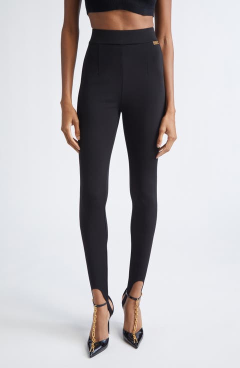 Zip Jersey Stirrup Leggings