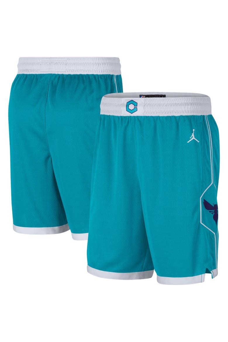 Men's Jordan Brand Teal Charlotte Hornets Statement Edition Swingman Shorts, Main, color, Teal