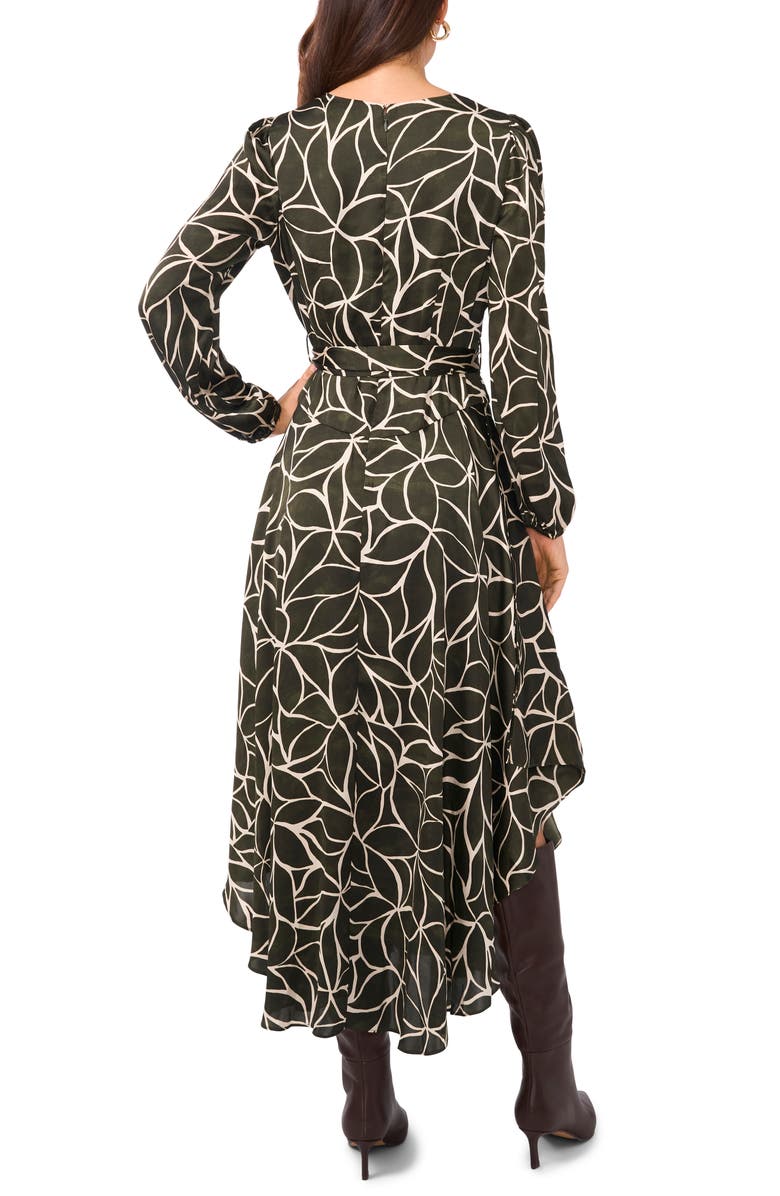 Vince Camuto Floral Long Sleeve Shirtdress, Alternate, color,