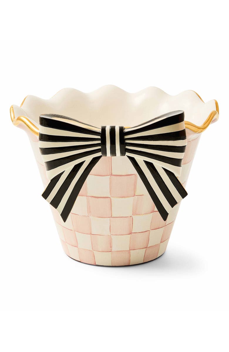 MACKENZIE CHILDS Pretty As A Bow Pot Climber, Alternate, color, Black