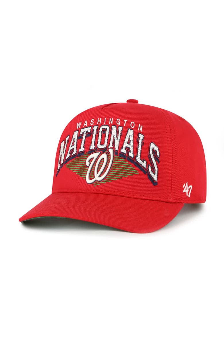 Men's '47 Red Washington Nationals Pomona Hitch Adjustable Hat, Main, color, Red