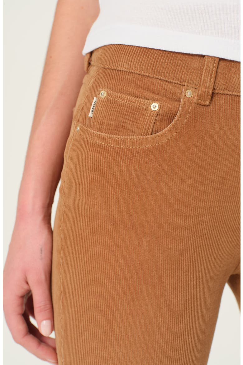 Mara Straight Leg Mid Rise Instasculpt Corduroy Ankle Jeans, Alternate, color, VICUNA