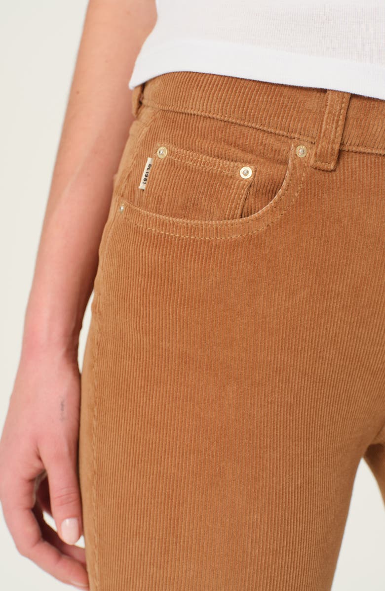 DL1961 Mara Straight Leg Mid Rise Instasculpt Corduroy Ankle Jeans, Alternate, color, Vicuna