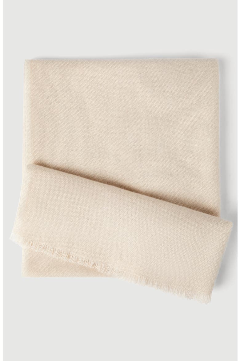Cashmere diagonal scarf, Alternate, color, Sand
