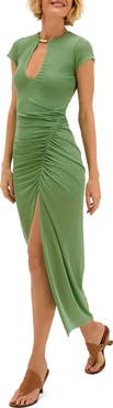 ViX Paula Hermanny Anaya Ruched Cover-Up Dress